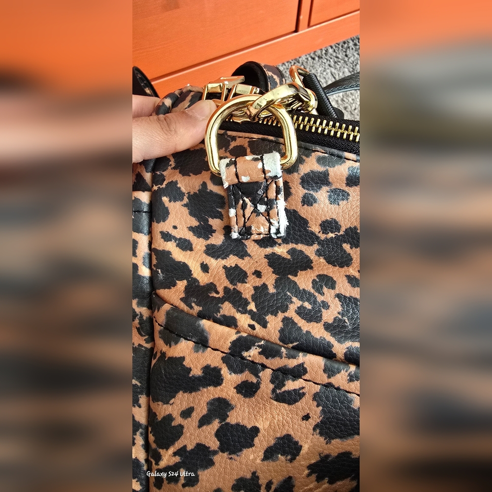 AZARIA La Mère Backpack Petite Limited Edition Leopard Print. - Picture 12 of 15